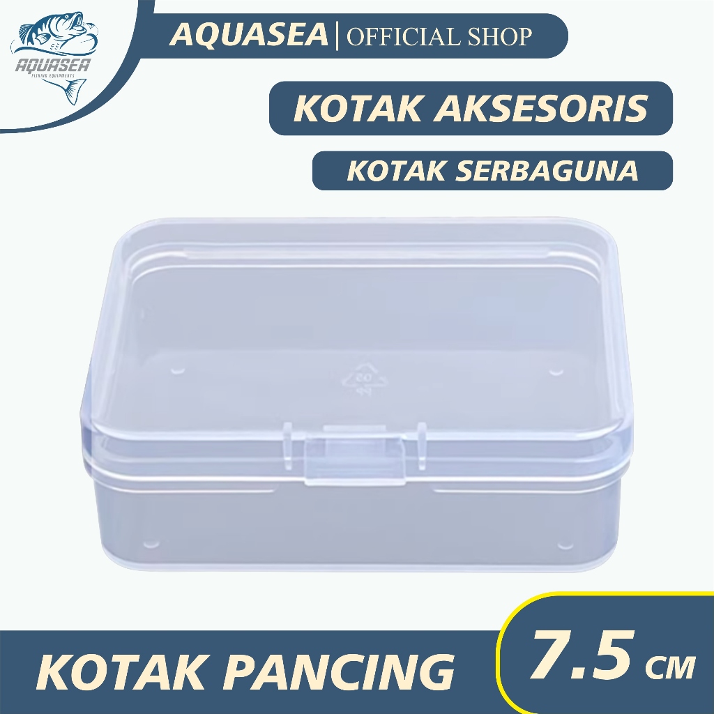 AQUASEA Kotak Penyimpanan Umpan Box Wadah Aksesoris Pancing 7,5cm Mini Multifungsi