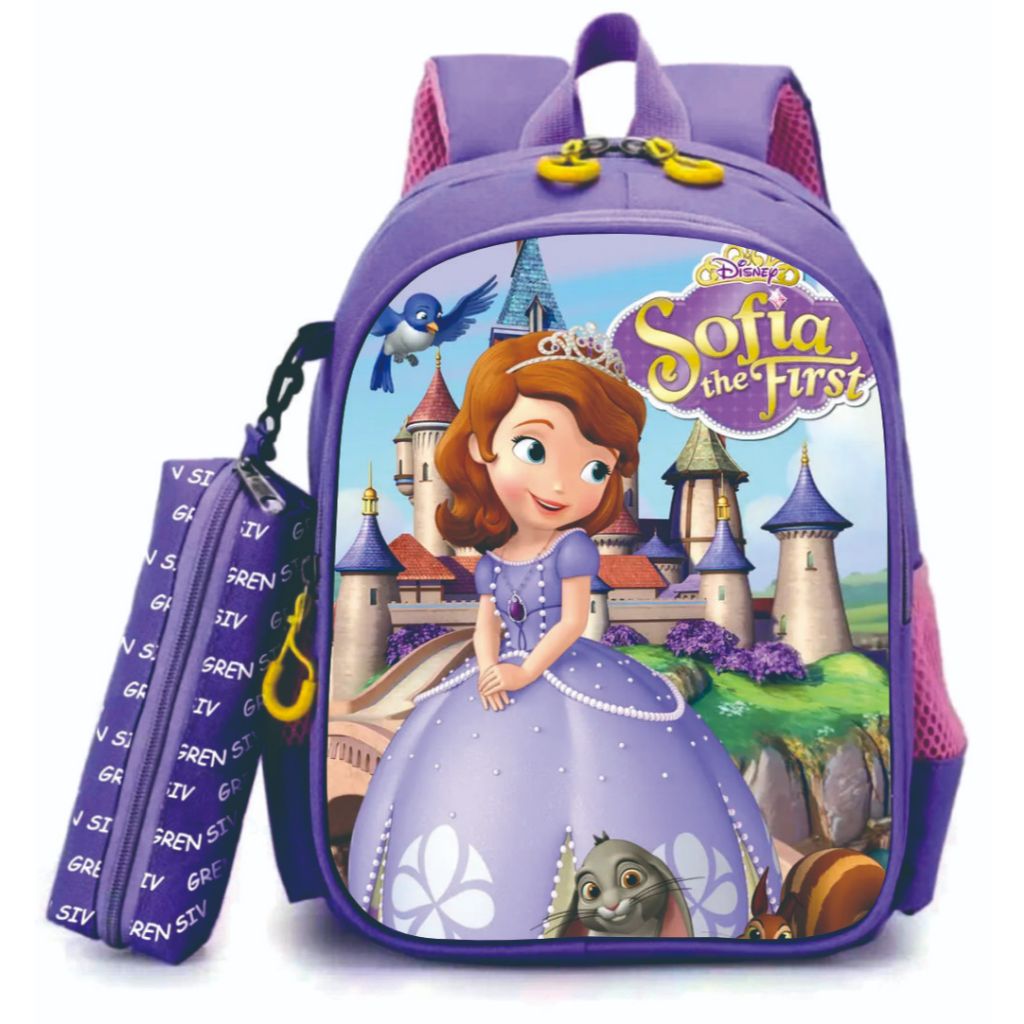 Tas Sekolah Ransel Anak Sekolah PAUD TK SD Karakter SOFIA Tas Anak Sofia Bayar Ditempat COD