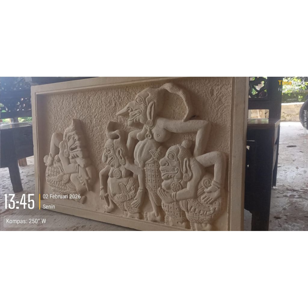 invoice sketsa relief gambar ponokawan 60x100 jasa kirim