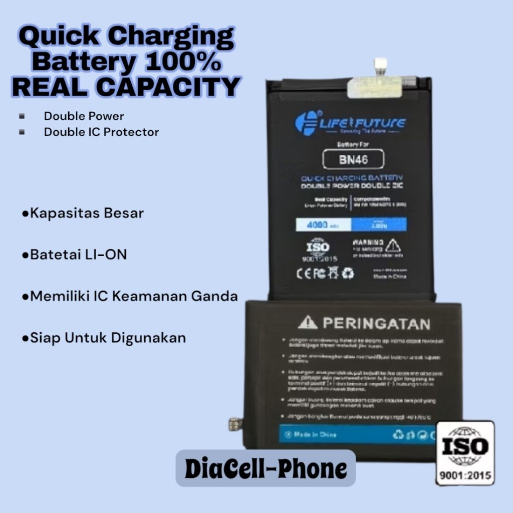 BATRE LF BN46 DOUBLE POWER XIAOMI REDMI 7 / REDMI NOTE 8