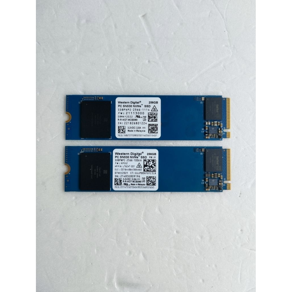 SSD NVMe M.2 WD Blue SN 530 256GB Pcie Gen 3
