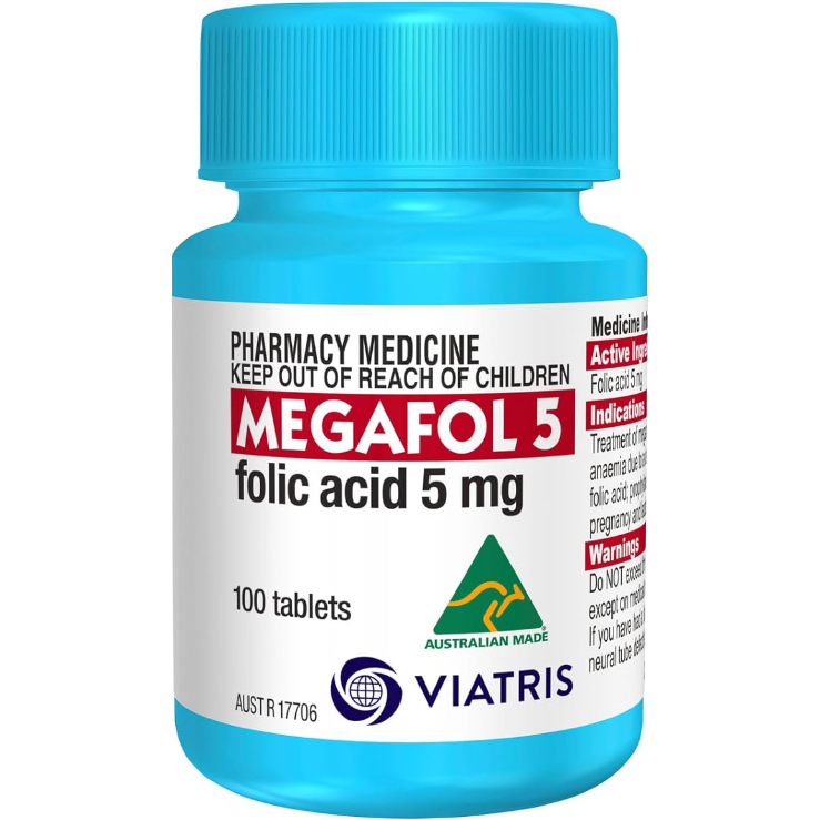 Megafol 0.5mg Tablet Asam Folat 100 Tablet