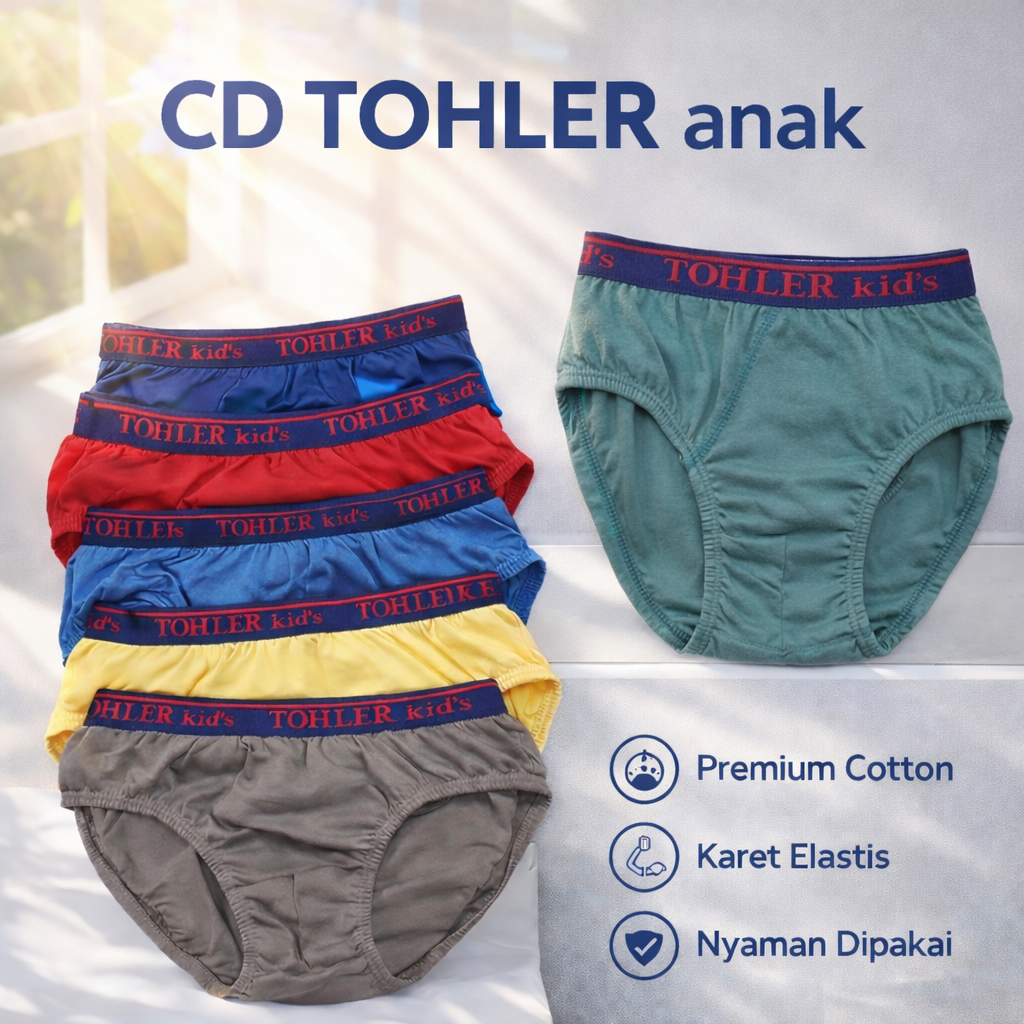 CD Anak Cowo Polos | CD Anak Karet Motif | CD Anak Bahan Adem | CD Anak Laki - laki Karet Boxer