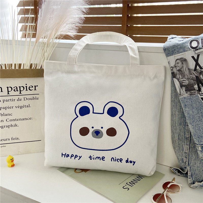 Tas Kanvas Selempang Wanita Kapasitas Besar Siswa & Kerja