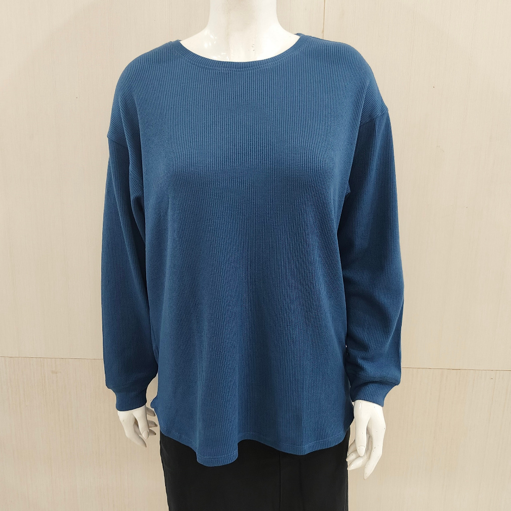 REMIX by CARDINAL KAOS LENGAN PANJANG WANITA KAOS PANJANG RAJUT  REMIX RIT B855J