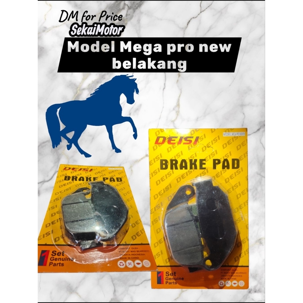 kampas rem cakram motor model Mega pro new harga satuan