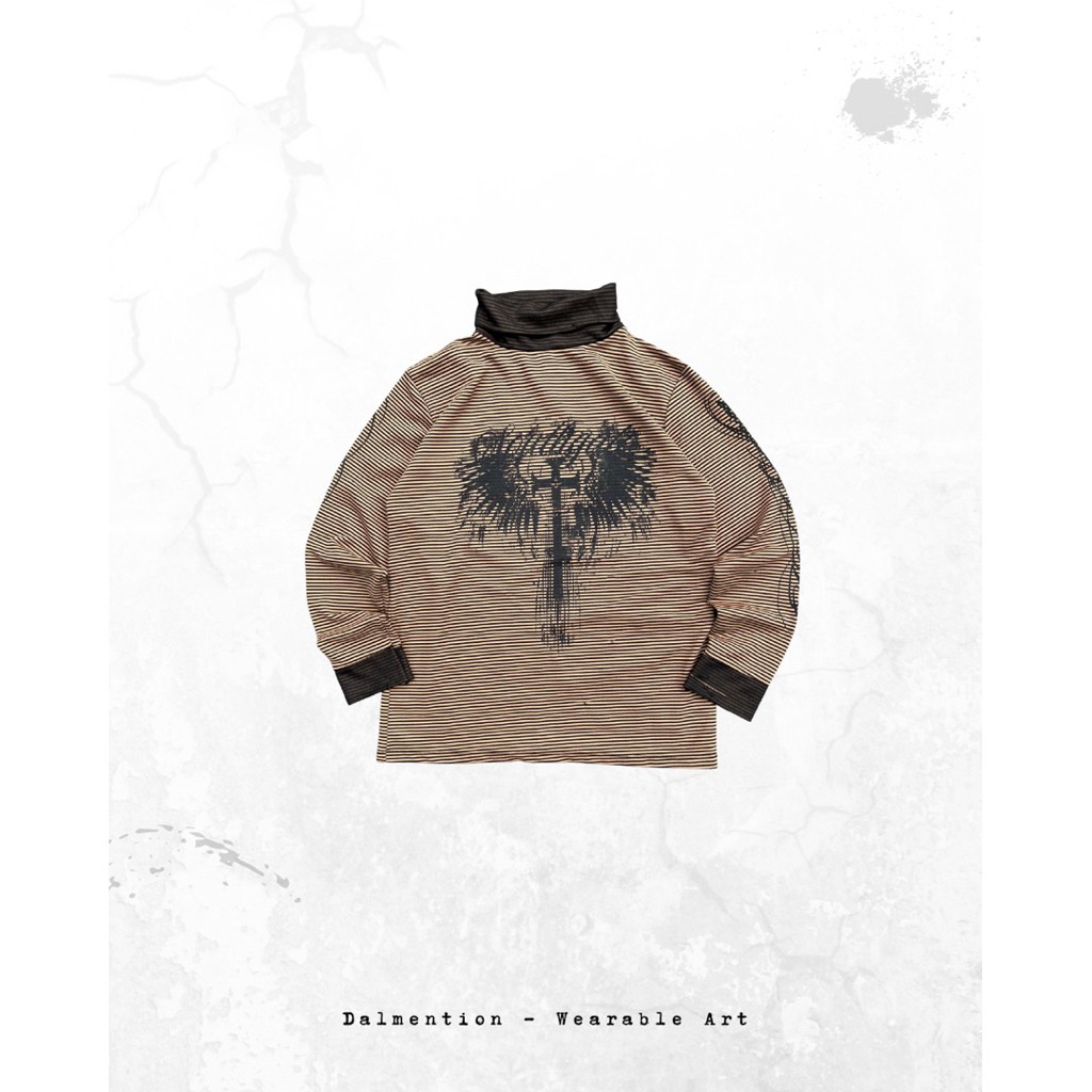 Crewneck strip Goth Reworked