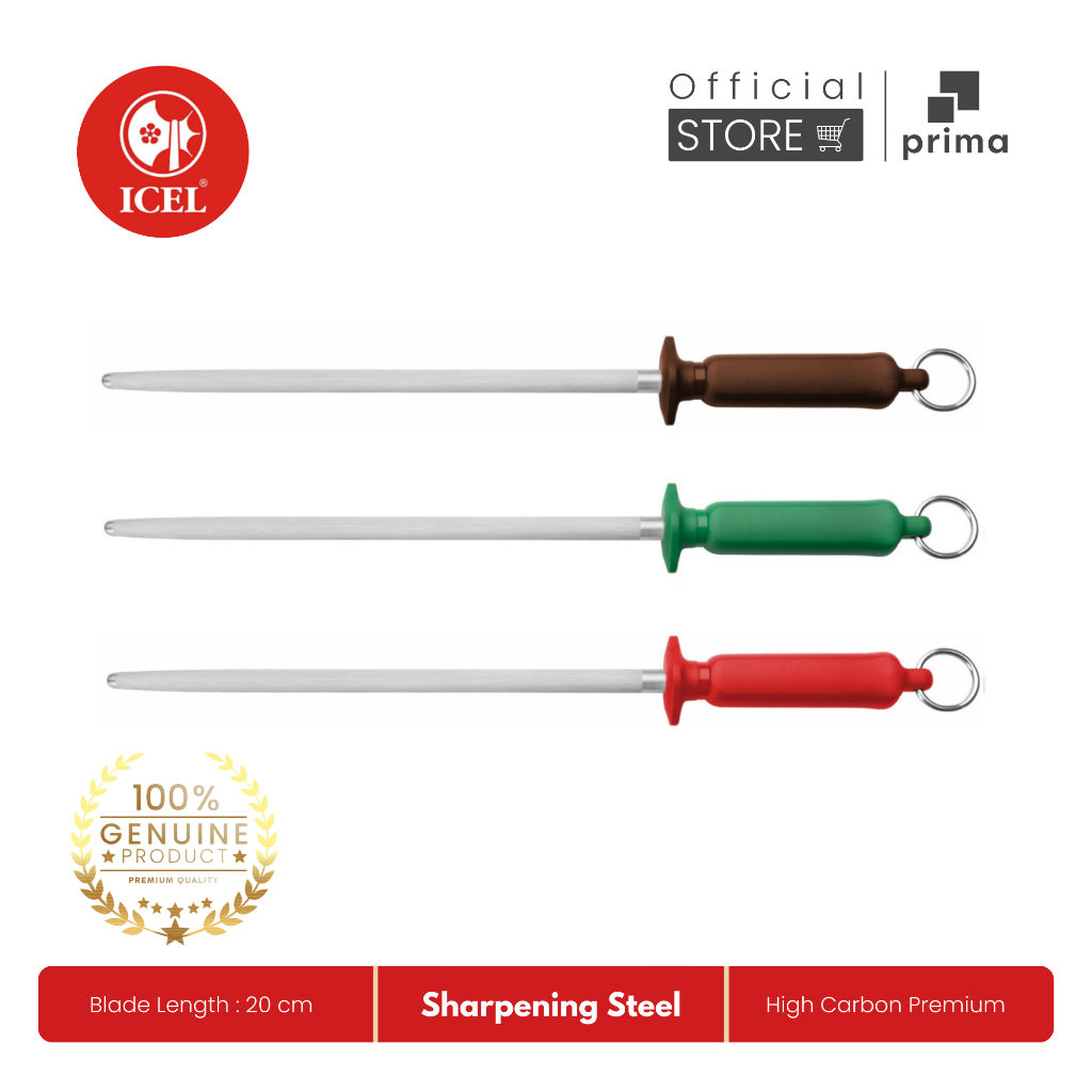 Asahan Pisau | Sharpening Steel 20 cm  - ICEL