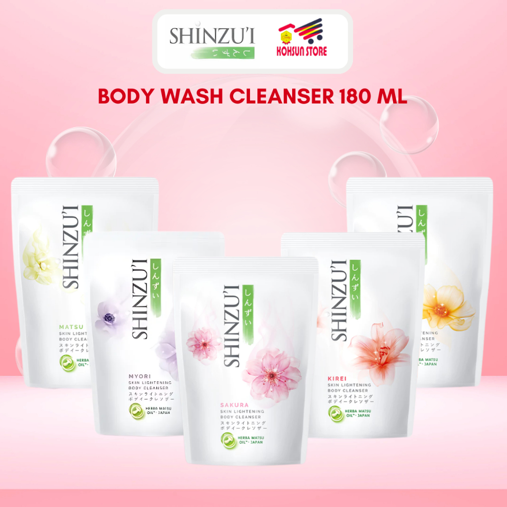 SHINZUI Body Wash Cleanser - Sabun Mandi Cair Sinzui Skin Lightening Kemasan Hemat