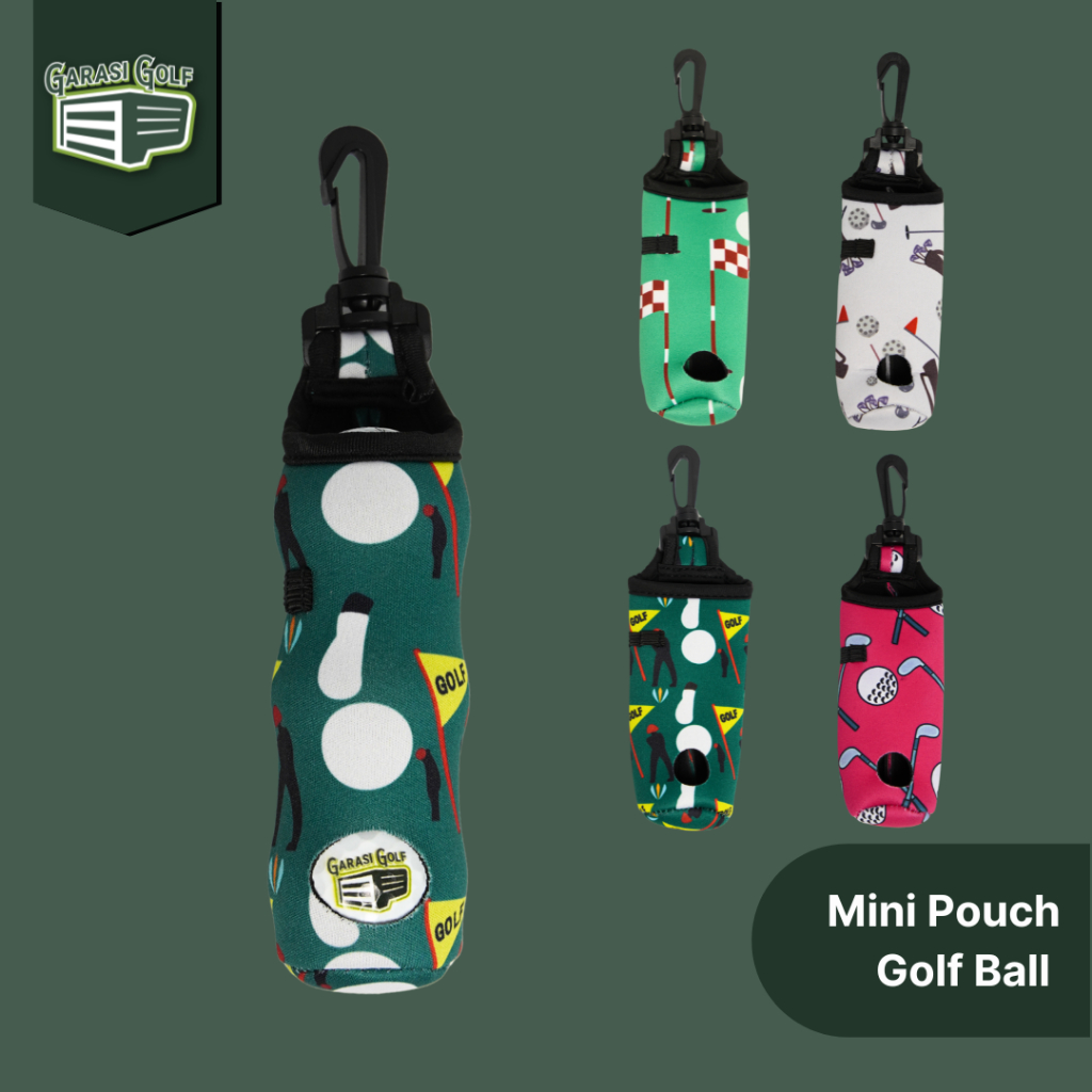 Mini Pouch Travel Golf Ball - Tas Kecil Bola Golf Portable