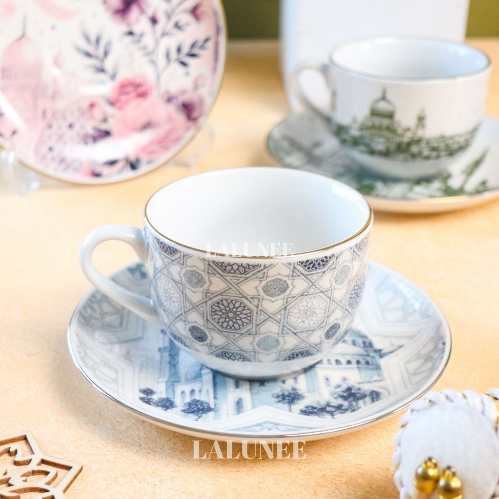 Parcel Lebaran Murah Isi Cangkir Set Dan Kue Kering Kurma - Hampers Ramadhan Paket Idul Fitri Unik