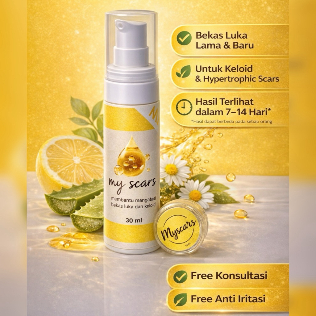 MYSCARS STRONG OBAT KELOID STRONG - PENGHILANG BEKAS LUKA | PENGHILANG KELOID | OBAT KELOID AMPUH | 