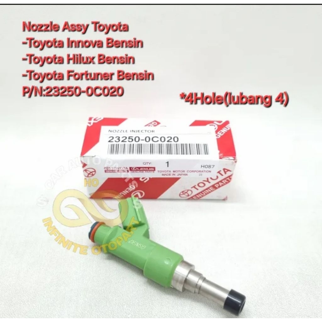 Nozzle Injector Toyota Innova Hilux Fortuner Bensin