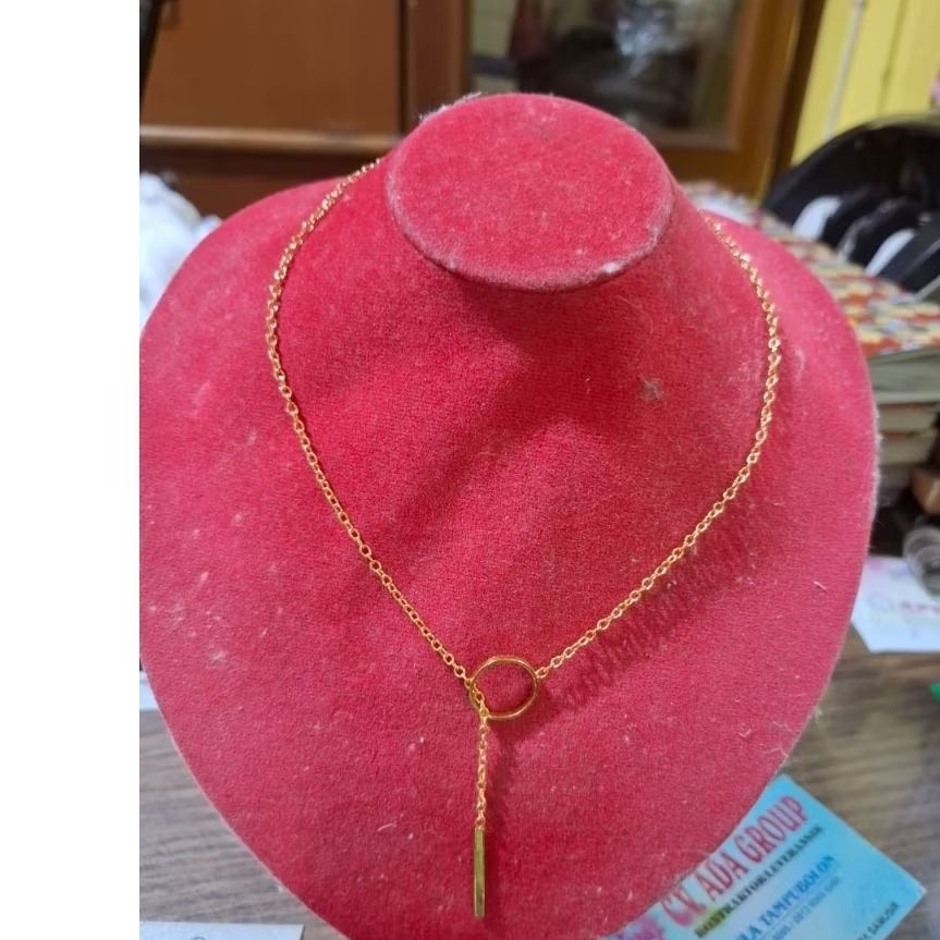 kalung investasi - desain cantik - emas 24k - emas 99,99- 10.gr - yuk di