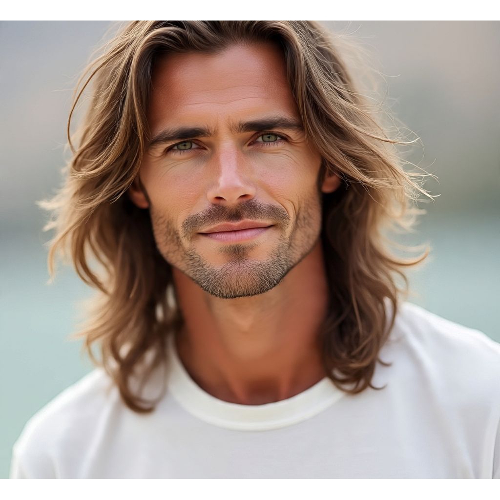 wig pria panjang gondrong