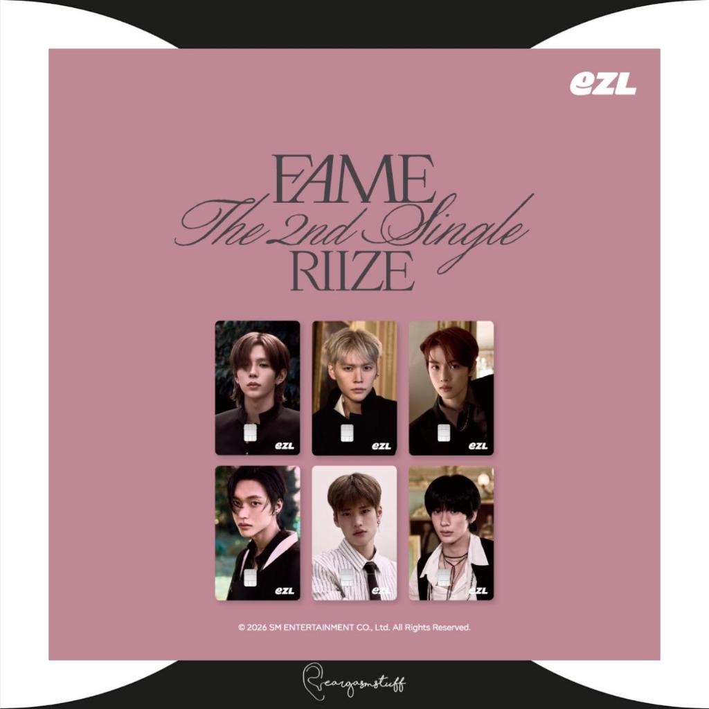 RIIZE FAME EZL CARD OFFICIAL MERCHANDISE / MERCH / MD