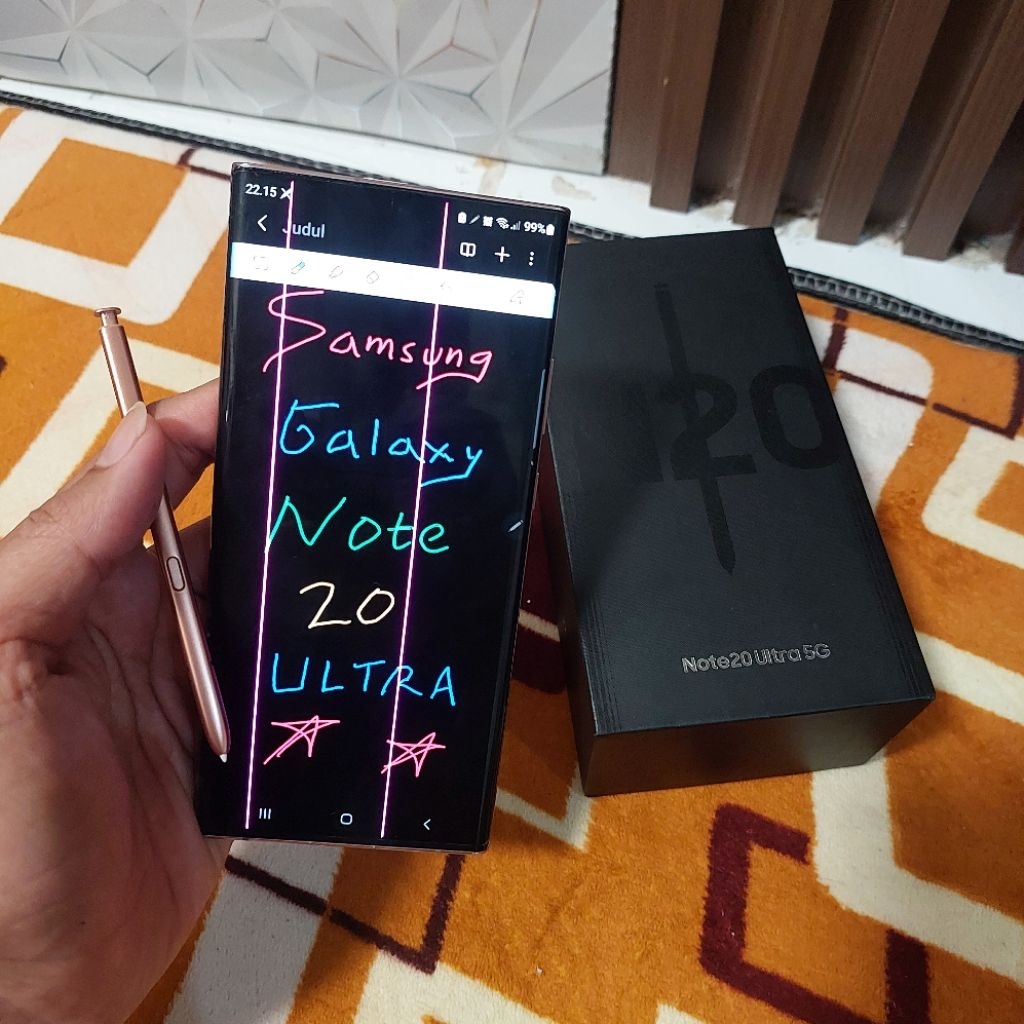 Samsung Galaxy Note 20 Ultra ORI SEIN Minusan Lcd garis