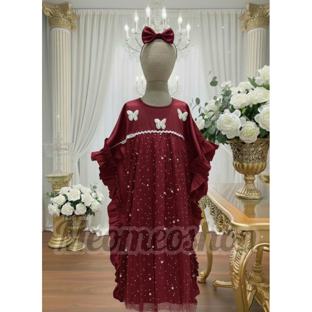 Kaftan Anak Alina Baju Muslim Dress Pesta