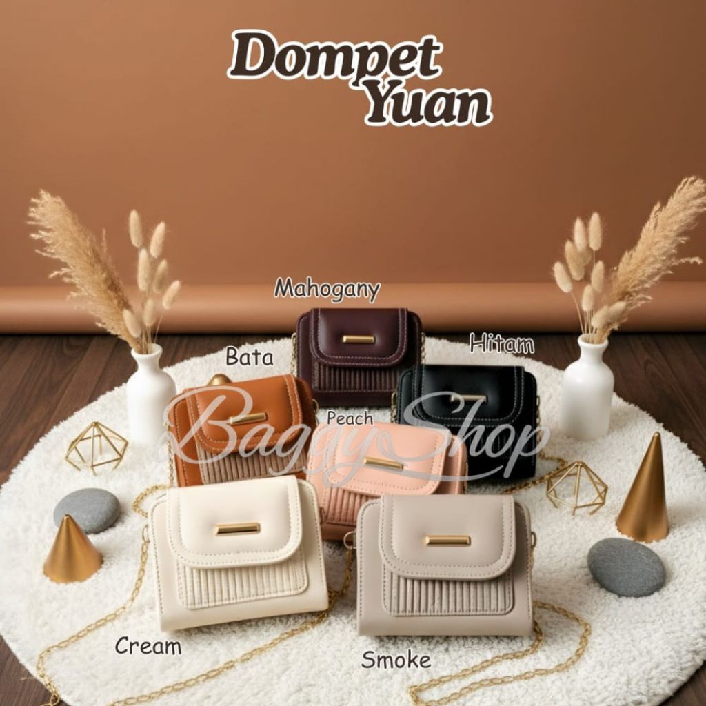 Dompet Wanita Elegan/Dompet Kekinian dengan Tali Rantai