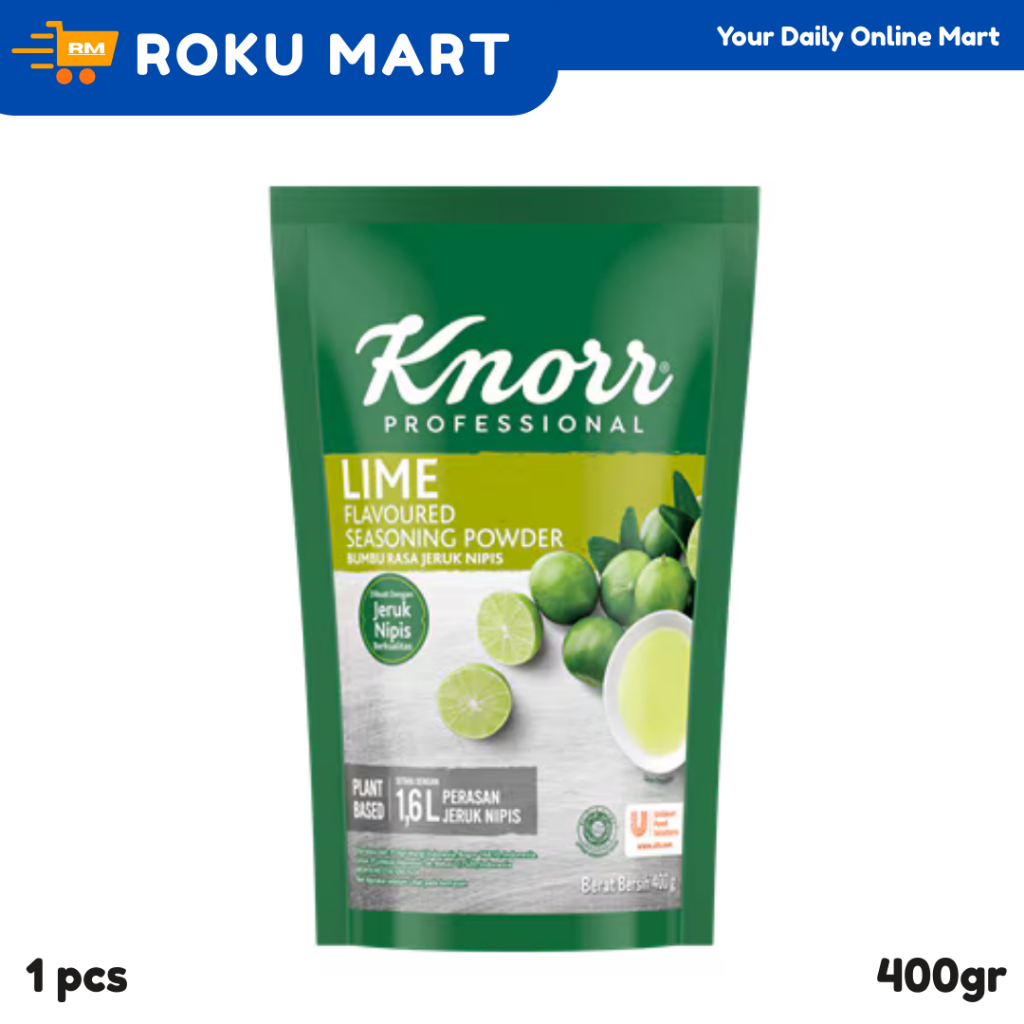 KNORR LIME POWDER 400 G / KNORR LIME FLAVOURED SEASONING POWDER 400GR / KNORR JERUK NIPIS