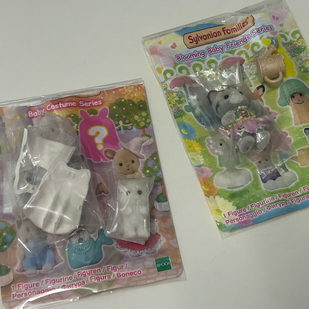 sylvanian families [unsealed] - ghost cat, grey cat