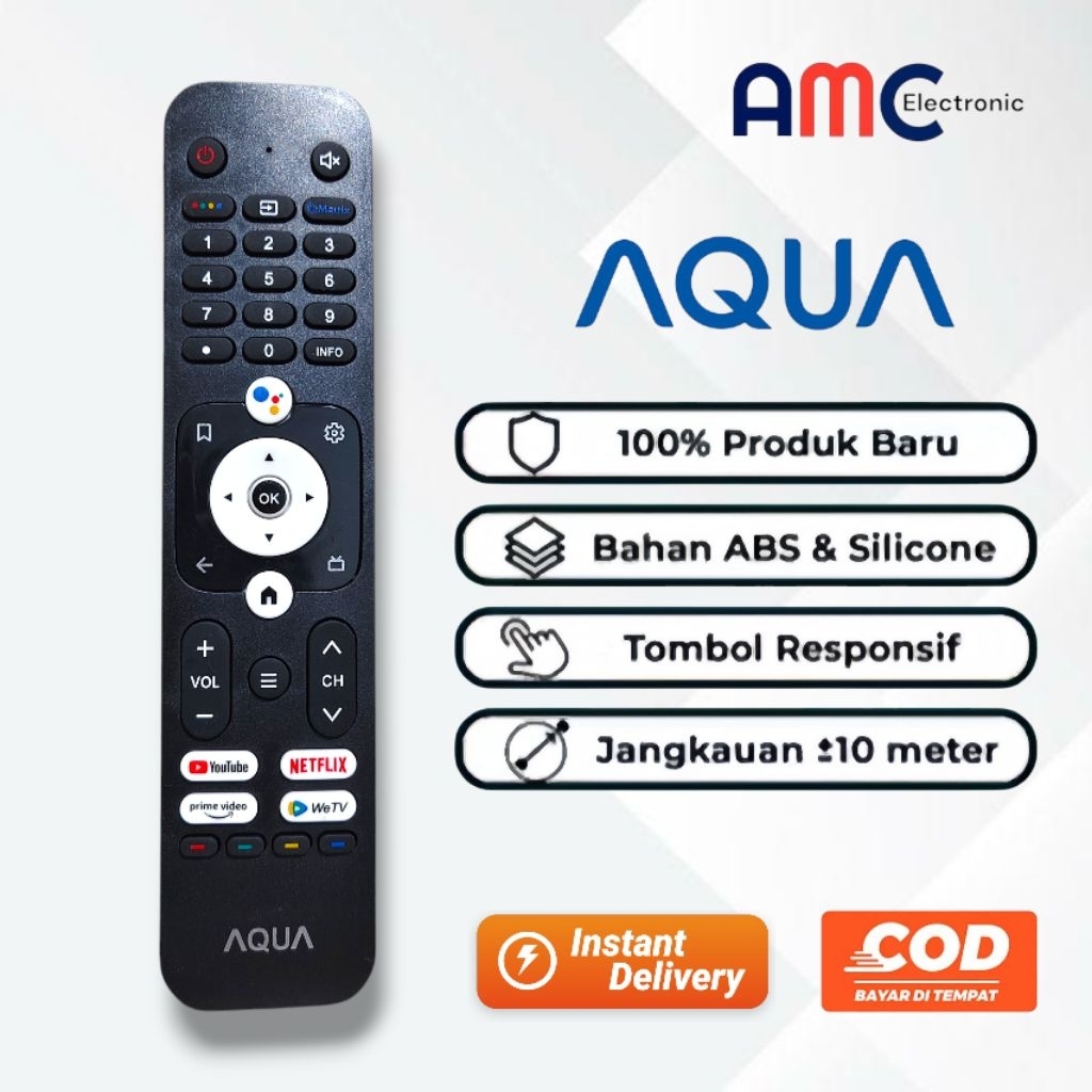 Remot HTR-U31 Penganti Remote TV Aqua Smart Android TV Remot TV Aqua SMART ANDROId non original Remo