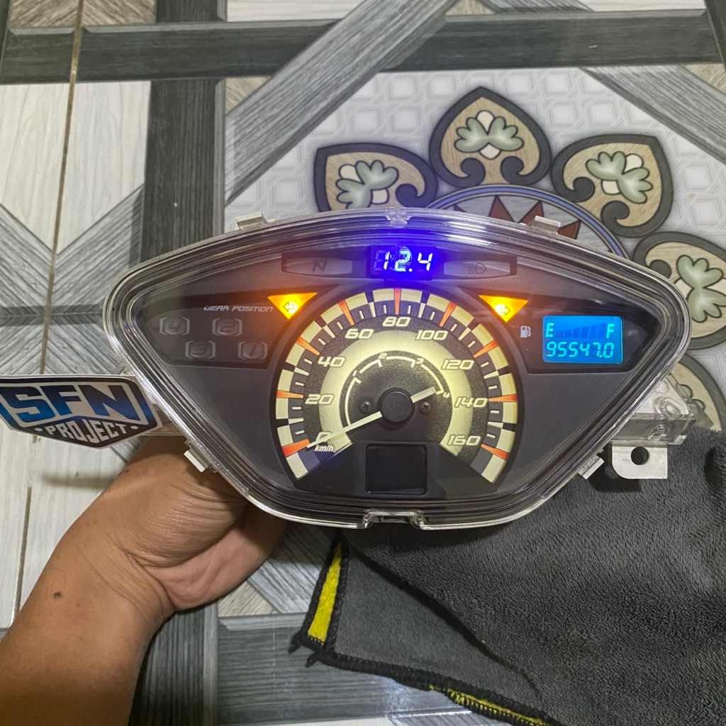 SPEDOMETER SUPRA X 125 KARBU ORI COPOTAN