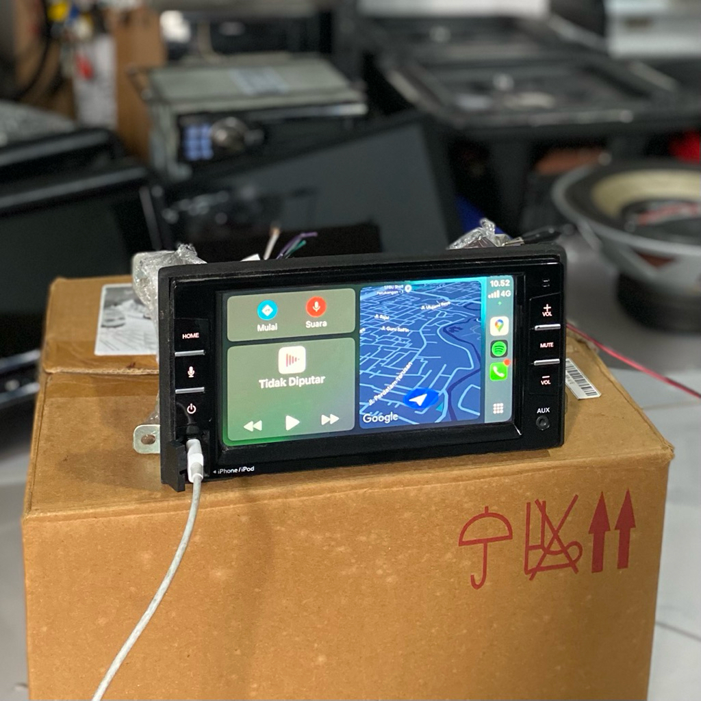 Head Unit standar Nissan livina 2020 brand clarion Apple carplay dan android auto