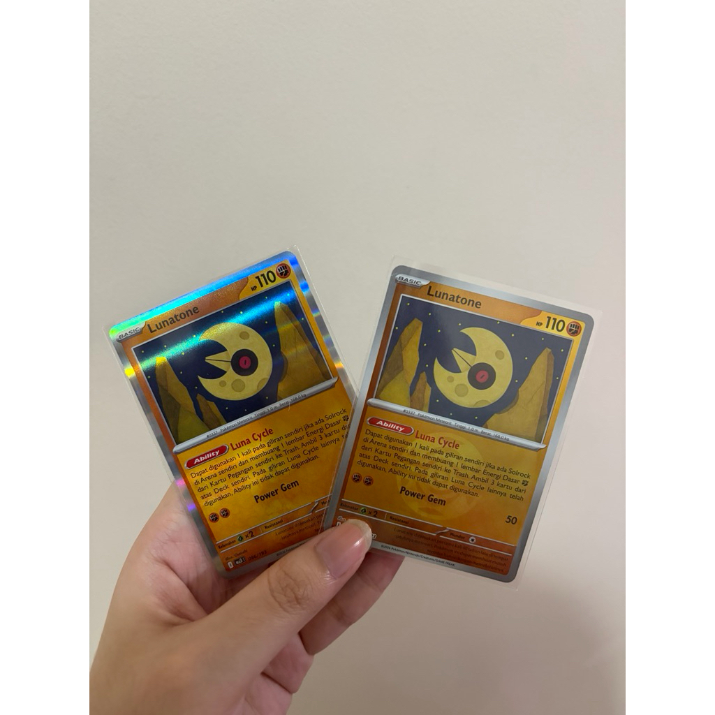 Pokemon TCG Indonesia Mega Impian ex MA - Lunatone Holo 086/193 Lunatone Pokeball