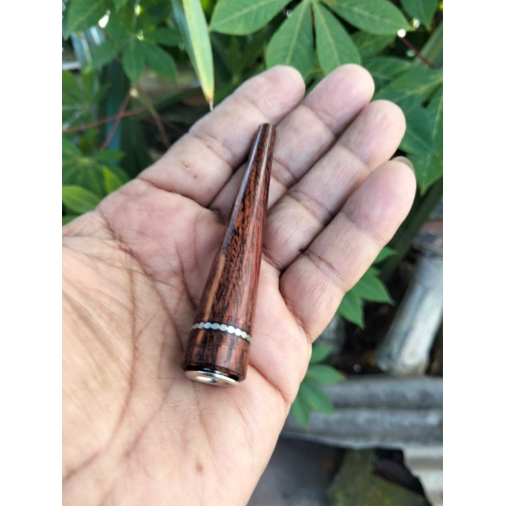 Pipa Rokok Kayu Galih Kelor Mas Liwung Secang  8cm