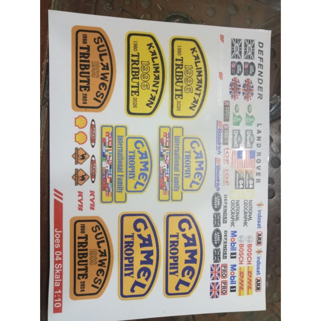 Stiker RC skala 1:10 adventure