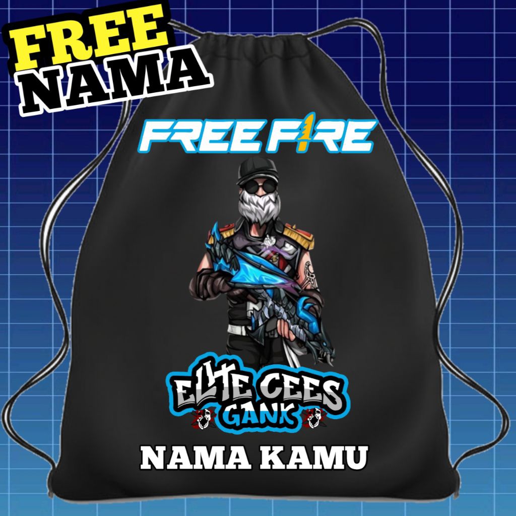 TAS SEKOLAH ANAK TAS SERUT ANAK STRINGBAG FREFIRE VERSI SG RAPPER - SG OPM - SG RAPPER SAYAP - SG SU