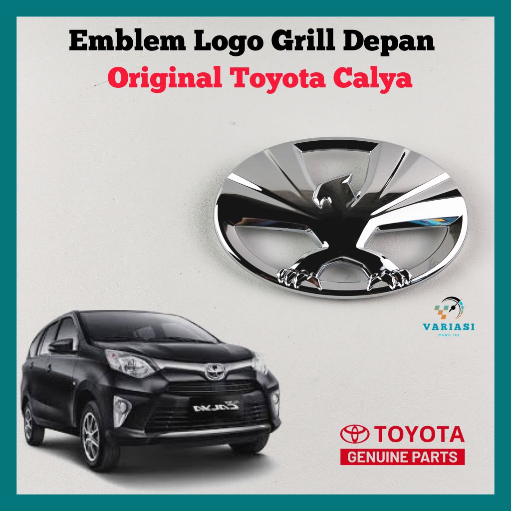 Toyota Logo depan burung Original Toyota Calya dan Agya 2023 - 2024 / Logo Grill Depan Original Agya