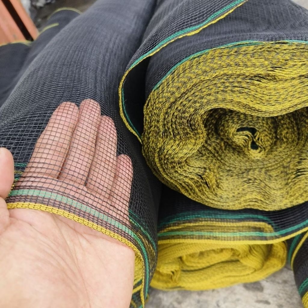 PROMO!! JARING WARING HITAM 1ROLL JARING PEMBATAS PRAKTIS SERBAGUNA, PAGAR KANDANG AYAM, KOLAM TAMBA