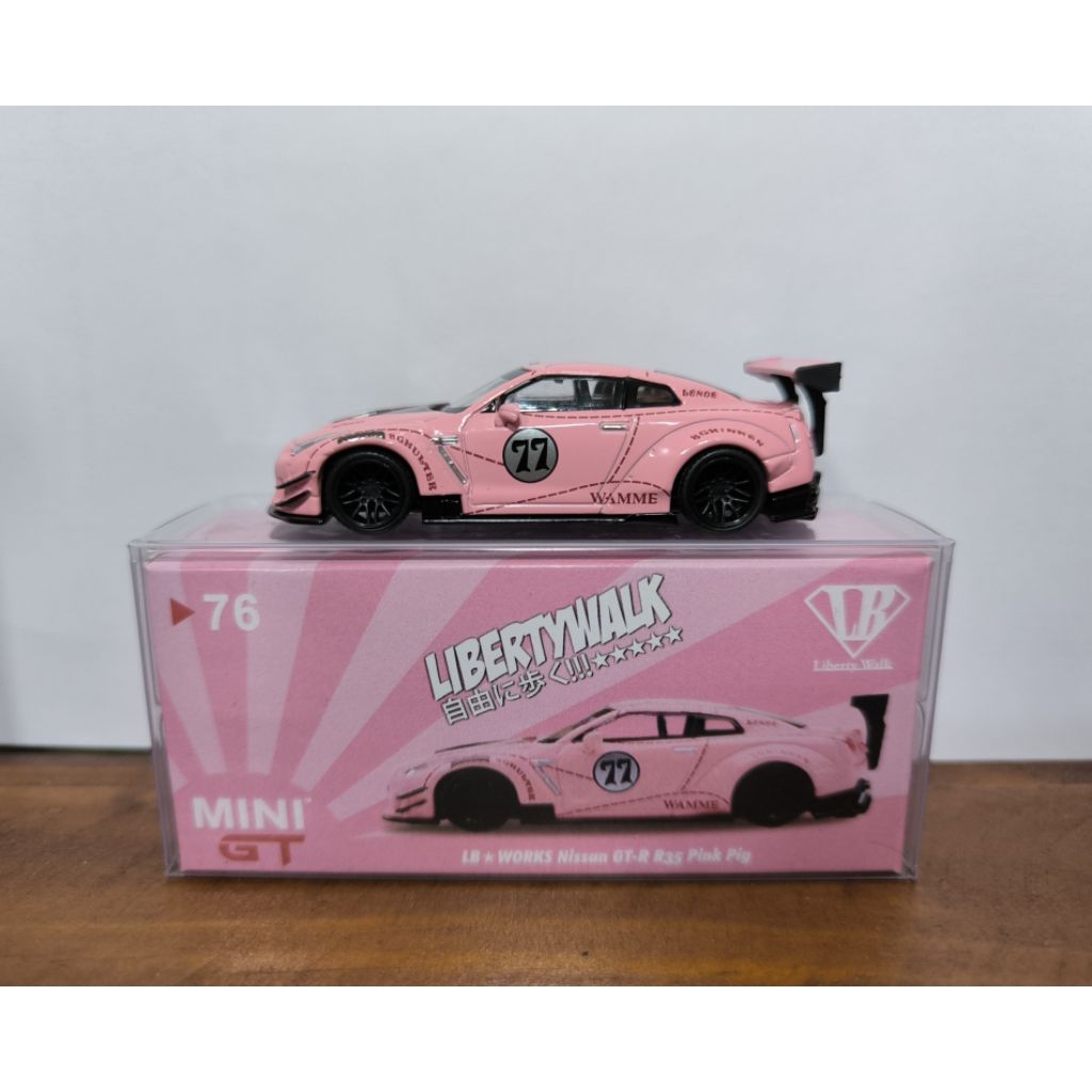 Mini GT LB*Works Nissan GT-R r35 Pink Pig