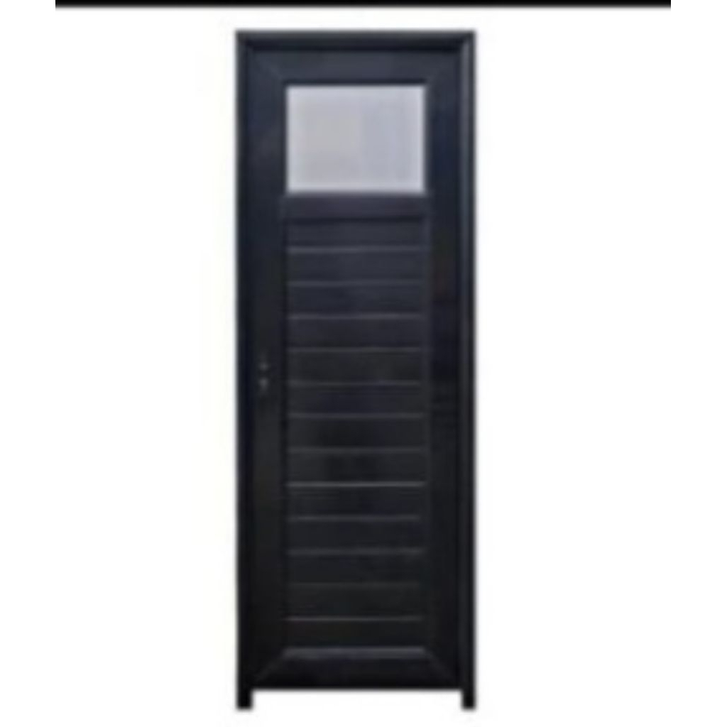 PINTU ICEPOL UPVC BLACK 009A UKURAN 70×200