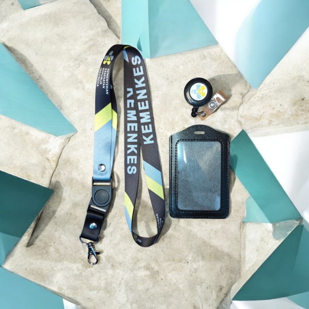 LANYARD/TALI ID CARD KEMENTRIAN KESEHATAN RI/ LANYARD KEMENKES