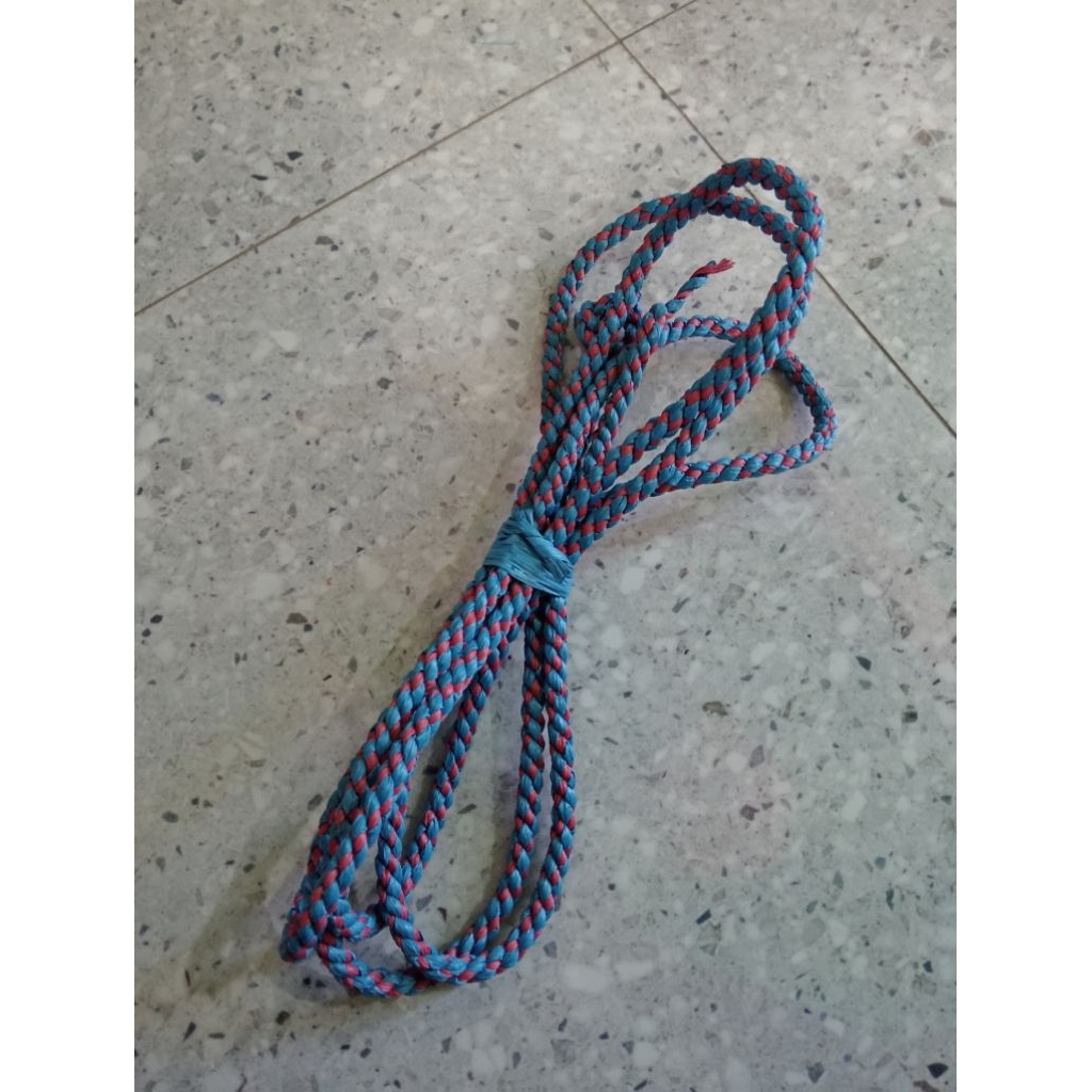 TALI TAMBANG / WARNA BIRU PINK 3METER / DIAMETER BESAR & KECIL