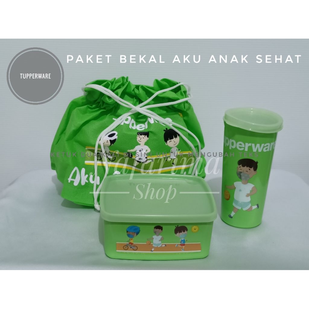 Tupperware Paket Bekal Aku Anak Sehat (2pcs+tas)