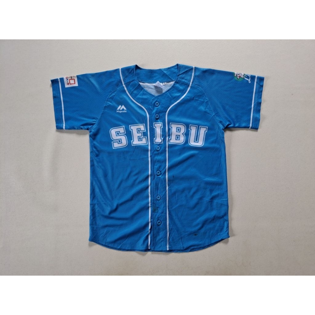 JERSEY BASEBALL MAJESTIC SAITAMA SEIBU LIONS IMAI ORIGINAL 100%