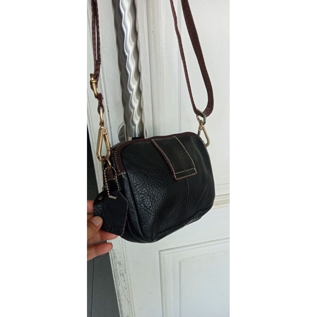 tas sling mini kulit asli