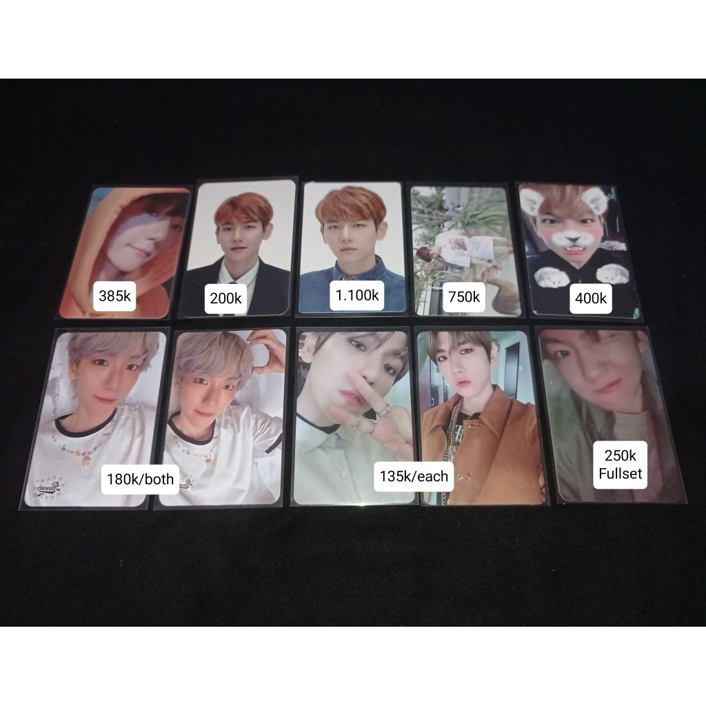 Photocard byun baekhyun official non album EXO rare hoodie anniversary tihol elyxion pantone zipnote
