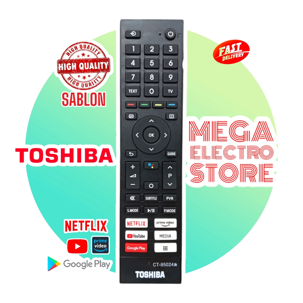 REMOTE TV TOSHIBA SMART ANDROID CT-95024