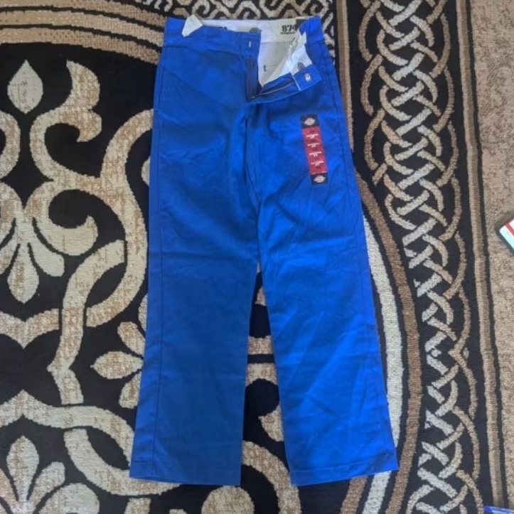 Dickies 874 Original Fit Work Pants Royal Blue sz 28