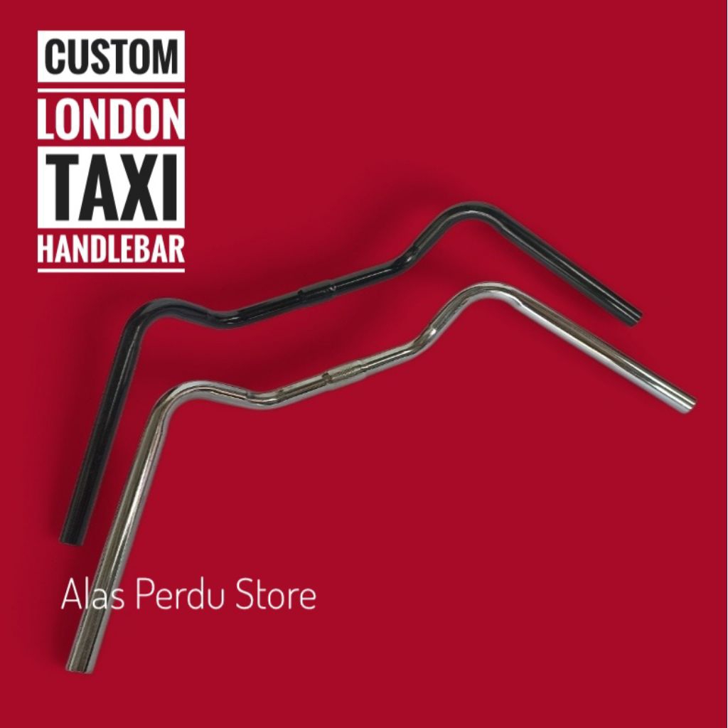 HANDLEBAR STANG KUMIS CUSTOM STANG LONDON TAXI / MOUSTACHE BAR UNTUK  FEDERAL / CITY BIKE/ COMMUTER 