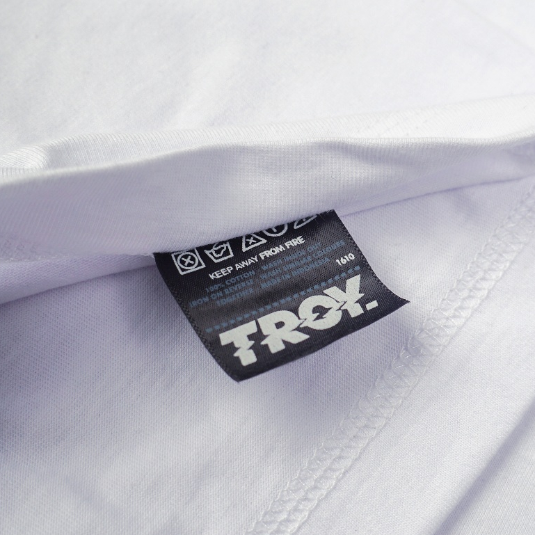 Troy Company Neck Strip Tshirt White New Culture - Kaos Lengan Pendek Kaos Putih KST 3056-2G1W