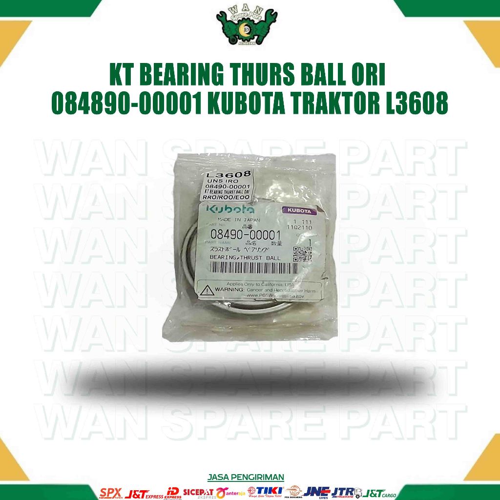 KT BEARING THURS BALL ORI 084890-00001 KUBOTA TRAKTOR L3608 for TRAKTOR HARVESTER WAN SPAREPART