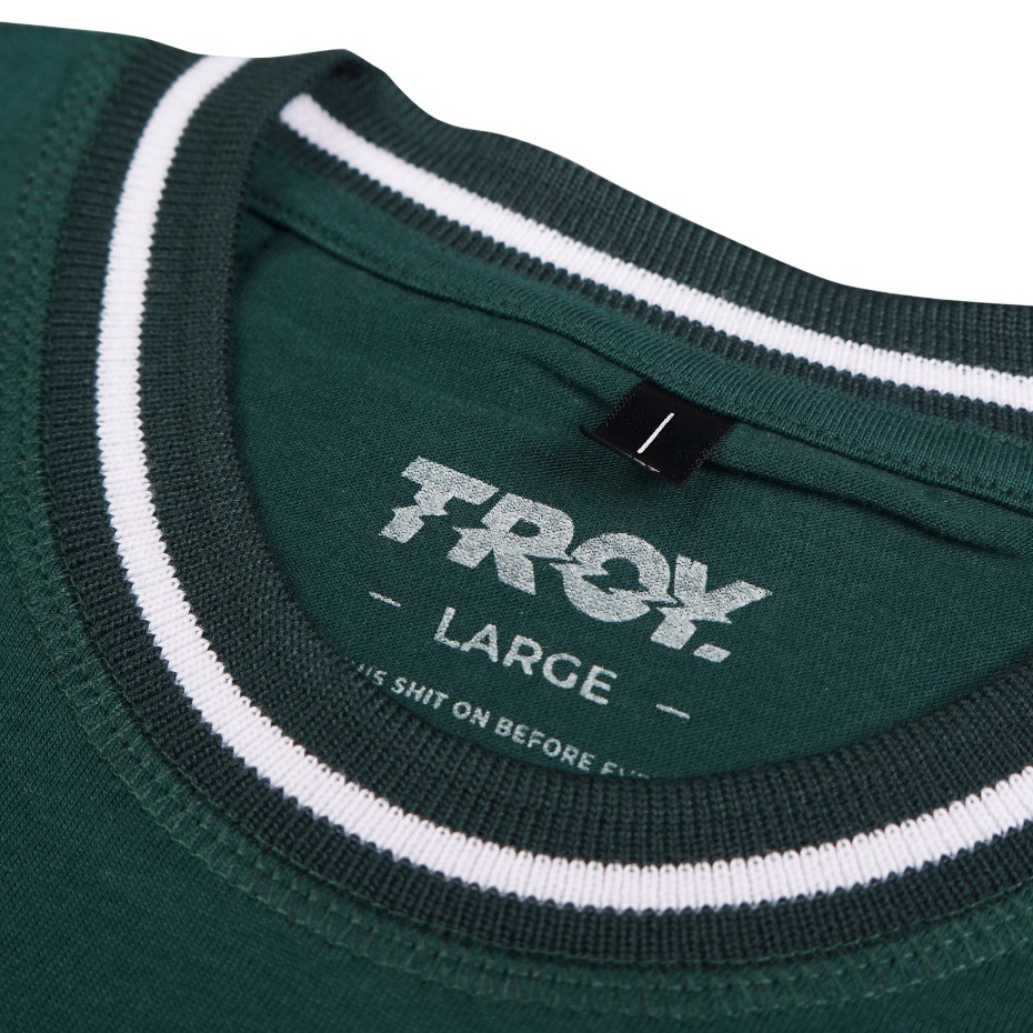 Troy Company Neck Strip Tshirt Green Astra Spica - Kaos Lengan Pendek Kaos Hijau KST 3051-2G1W