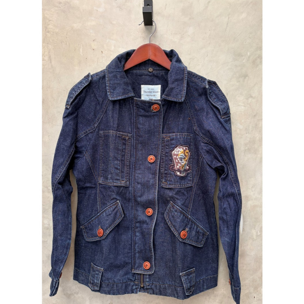 Denim Jacket Jaket Jeans Vintage Unik Rare Preloved
