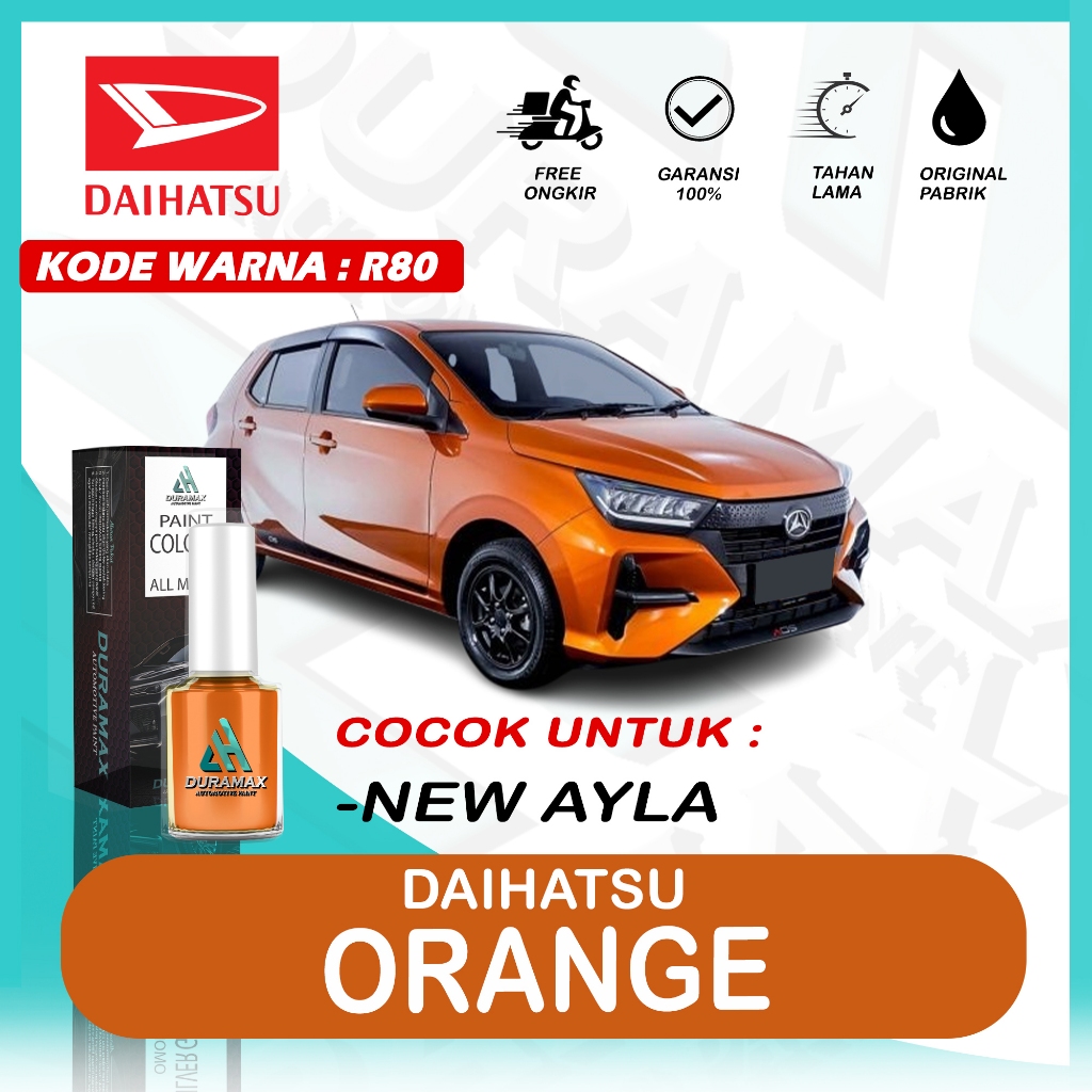 CAT OLES DAIHATSU ORANGE R80 NEW AYLA